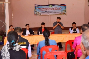 เวทีประชุมประชาคมระดับหมู่บ้าน หมู่ที่ 7  บ้านนาเรืองน้อย ตำบลนาเรือง อำเภอนาเยีย จังหวัดอุบลราชธานี