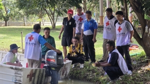 เทศบาลตำลฃนาเรือง รับมอบเรือ จากสภากาชาดไทย