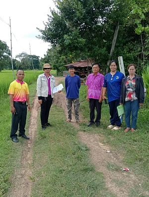 การไฟฟ้าตำบลนาส่วง ลงสำรวจพื้นที่ หมู่ 9 บ้านทุ่งศรีเมือง ตำบลนาเรือง อำเภอนาเยีย จังหวัดอุบลราชธานี