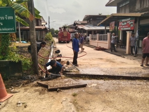 ภารกิจลงพื้นที่ขุดลอกคลอง ในพื้นที่ชมชน หมู่ที่ 1 บ้านนาเรือง  ตำบลนาเรือง  อำเภอนาเยีย  จังหวัดอุบลราชธานี