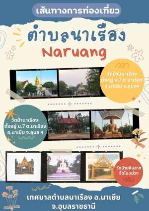 ประชาสัมพันธ์เชิญชวนเยี่ยมชมสถานที่ท่องเที่ยวเชิงวัฒนธรรมในพื้นที่เทศบาลตำบลนาเรือง อำเภอนาเยีย จังหวัดอุบลราชธานี
