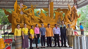 การจัดกิจกรรมนิทรรศการเทียนพรรษา อำเภอนาเยีย จังหวัดอุบลราชธานี